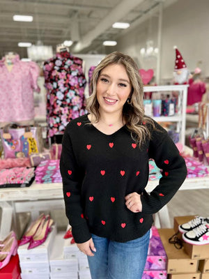 VERONICA HEART SWEATER