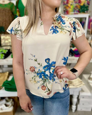 NICOLE FLORAL TOP