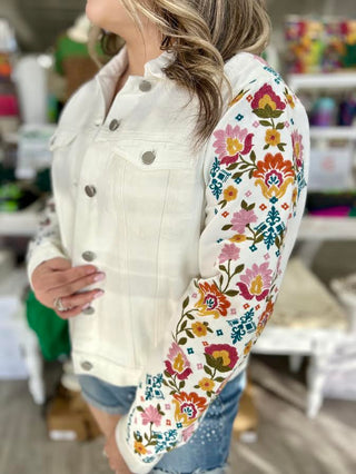 PICKIN'WILDFLOWERS JEAN JACKET