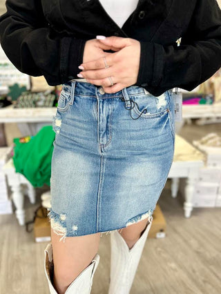 KIARA HW RIGID JUDY BLUE SKIRT