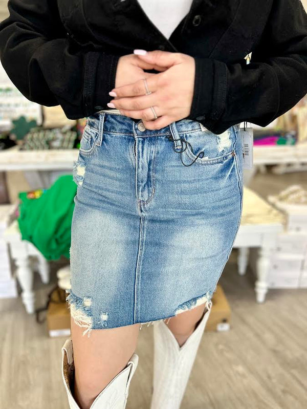 Judy Blue Katrina High Waist Overall Skirt
