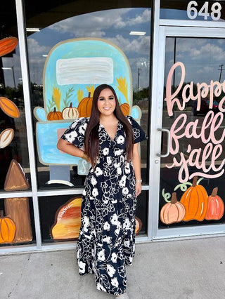 BARCELONA FLORAL MAXI DRESS