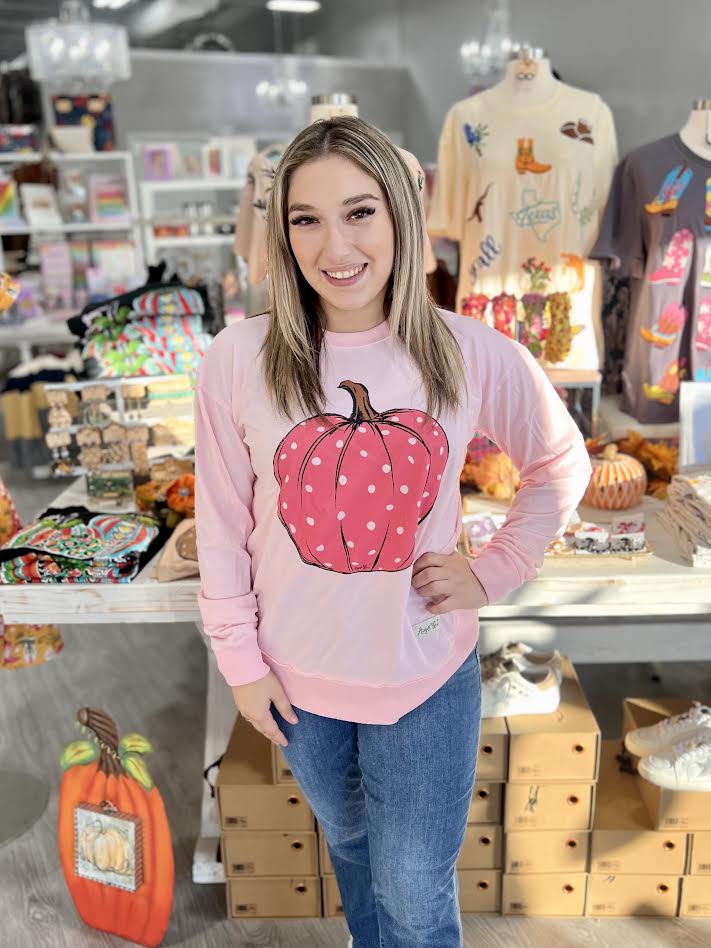 PINK PUMPKIN BUBBLEGUM LONG SLEEVE TEE