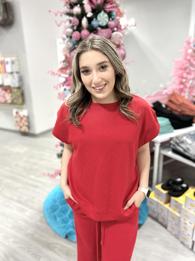 RED SANTA TOP