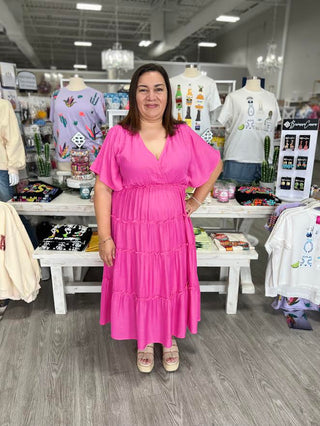EVELYN PINK DRESS