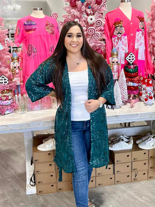 JOY TO THE WORLD SEQUIN DUSTER