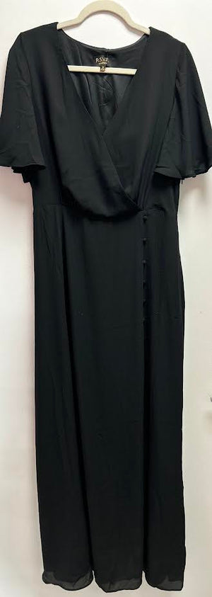 NORA BLACK SLIT DRESS
