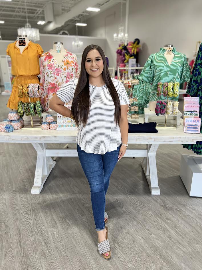 JOJO BASIC STRIPED TOP