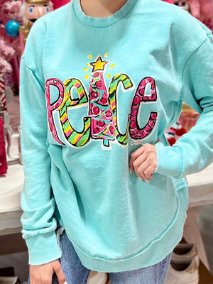 CALLIE'S CHRISTMAS PEACE SWEATSHIRT