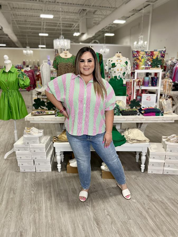 COSMO AND WANDA BUTTON DOWN TOP