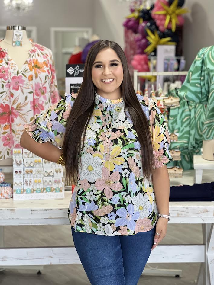 TOPANGA FLORAL TOP