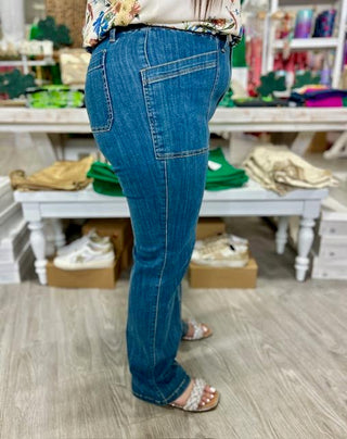 BETHANY HW ELASTIC WAIST JUDY BLUE JEANS