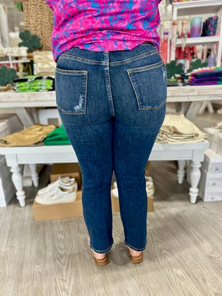 RAYA MID RISE CROP JUDY BLUE JEANS