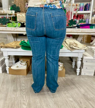 BETHANY HW ELASTIC WAIST JUDY BLUE JEANS