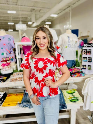 LUCY FLORAL TOP