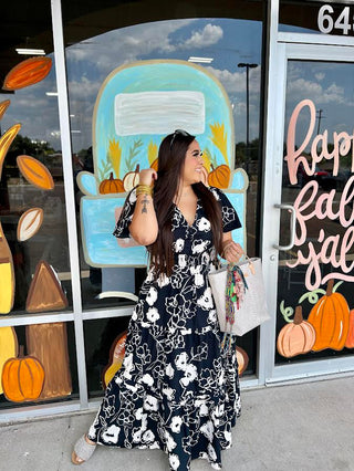 BARCELONA FLORAL MAXI DRESS