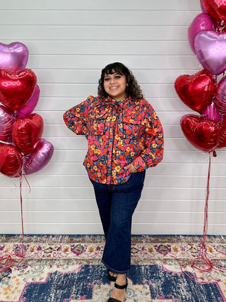 MARIA FLORAL TOP
