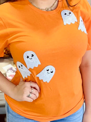SEQUIN 5 SMALL GHOST TEE