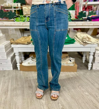 BETHANY HW ELASTIC WAIST JUDY BLUE JEANS