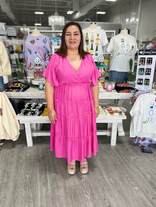 EVELYN PINK DRESS