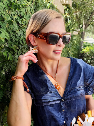 Texas Longhorns Enamel Drop Earrings