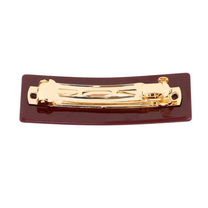 Texas A&M Maroon Gig 'em Rectangle Barrette Clip