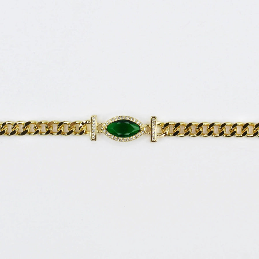 Never Let You Down Necklace- GREEN