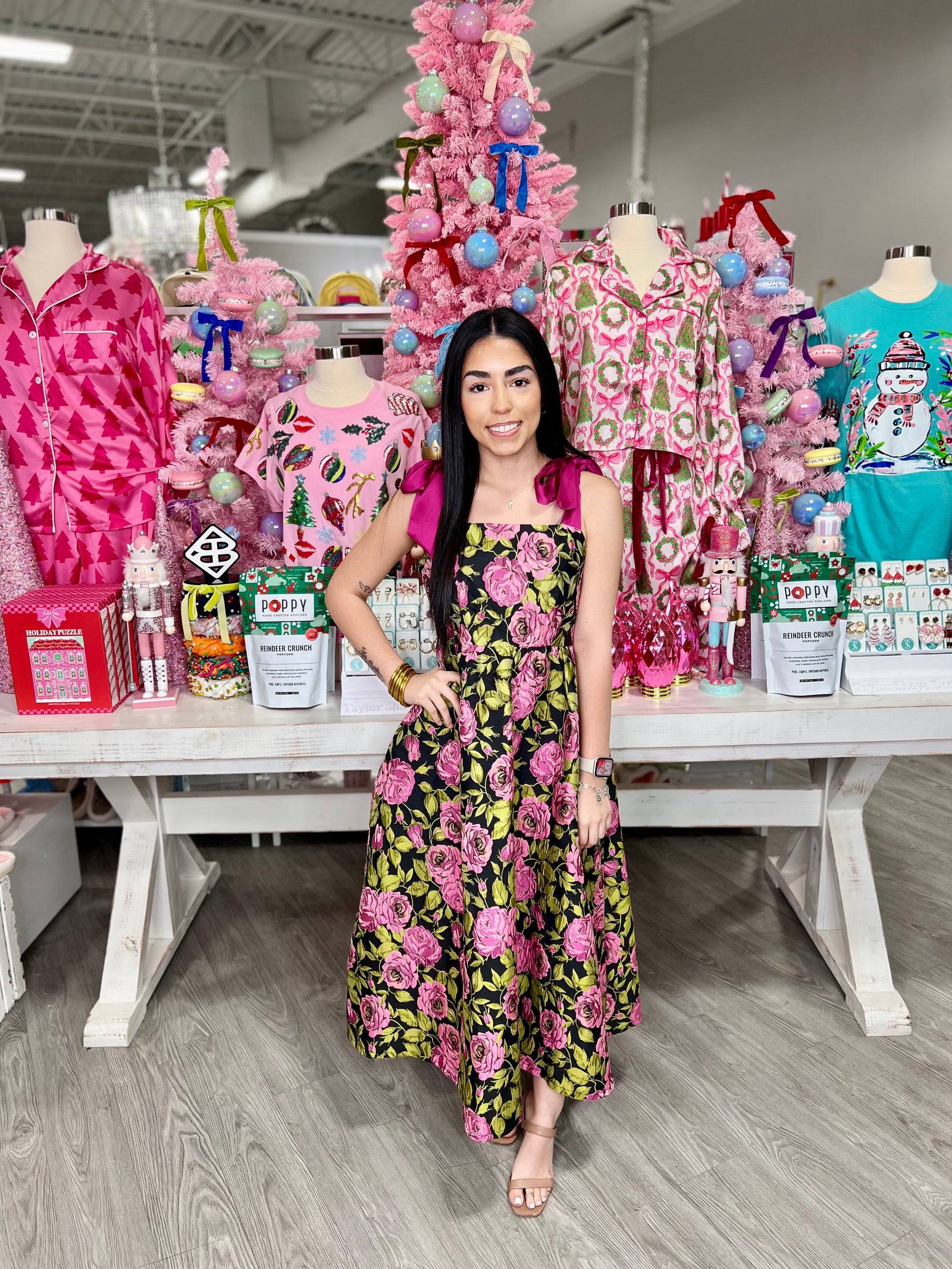 ERIN FLORAL MIDI DRESS