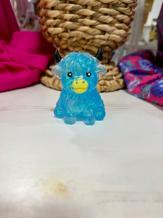 HIGHLAND COW GLITTER SQUISHY