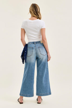 ALEXIS JUDY BLUE ANKLE WIDE DENIM