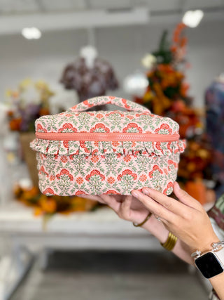 Glam & Go Quilted Cosmetic Bag–Everbloom Dusty Rose