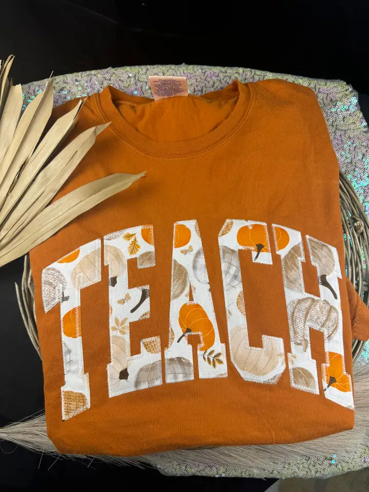 Fall Teach Pumpkin Tee