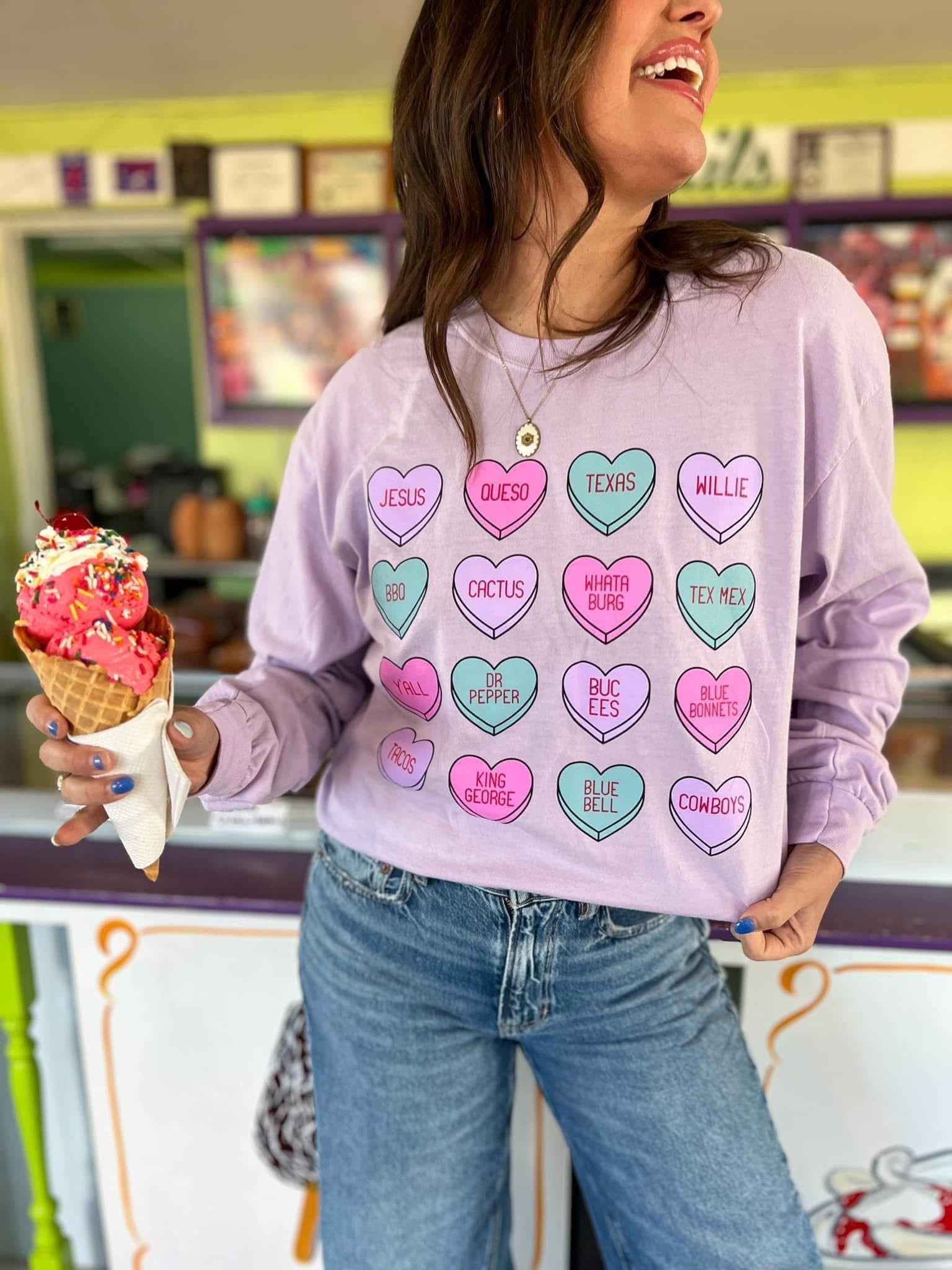 Texas Longsleeve Candy Heart