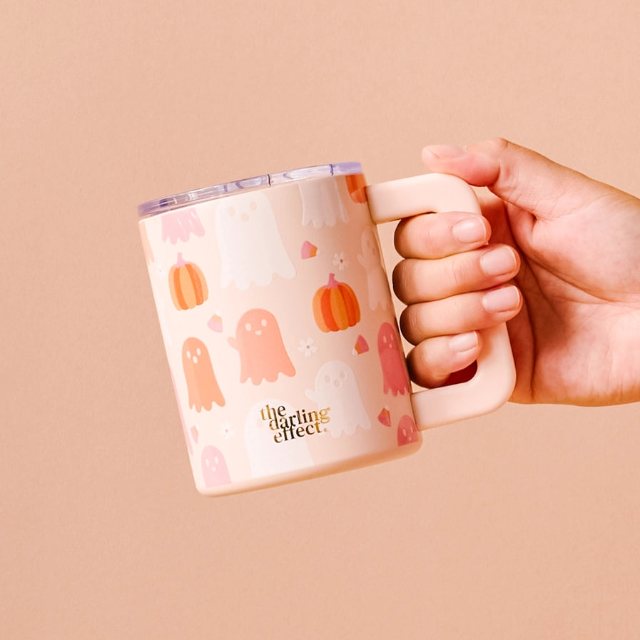 14 oz Insulated Mug-Ghost Party