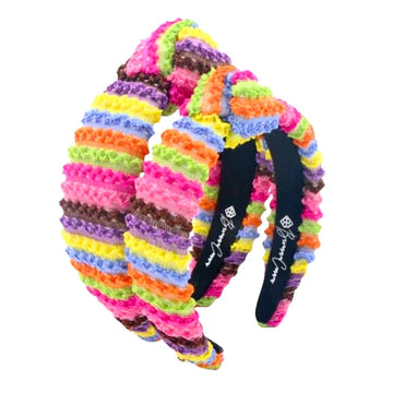 ADULT SIZE BRIANNA CANNON FIESTA RUFFLE RAINBOW HEADBAND