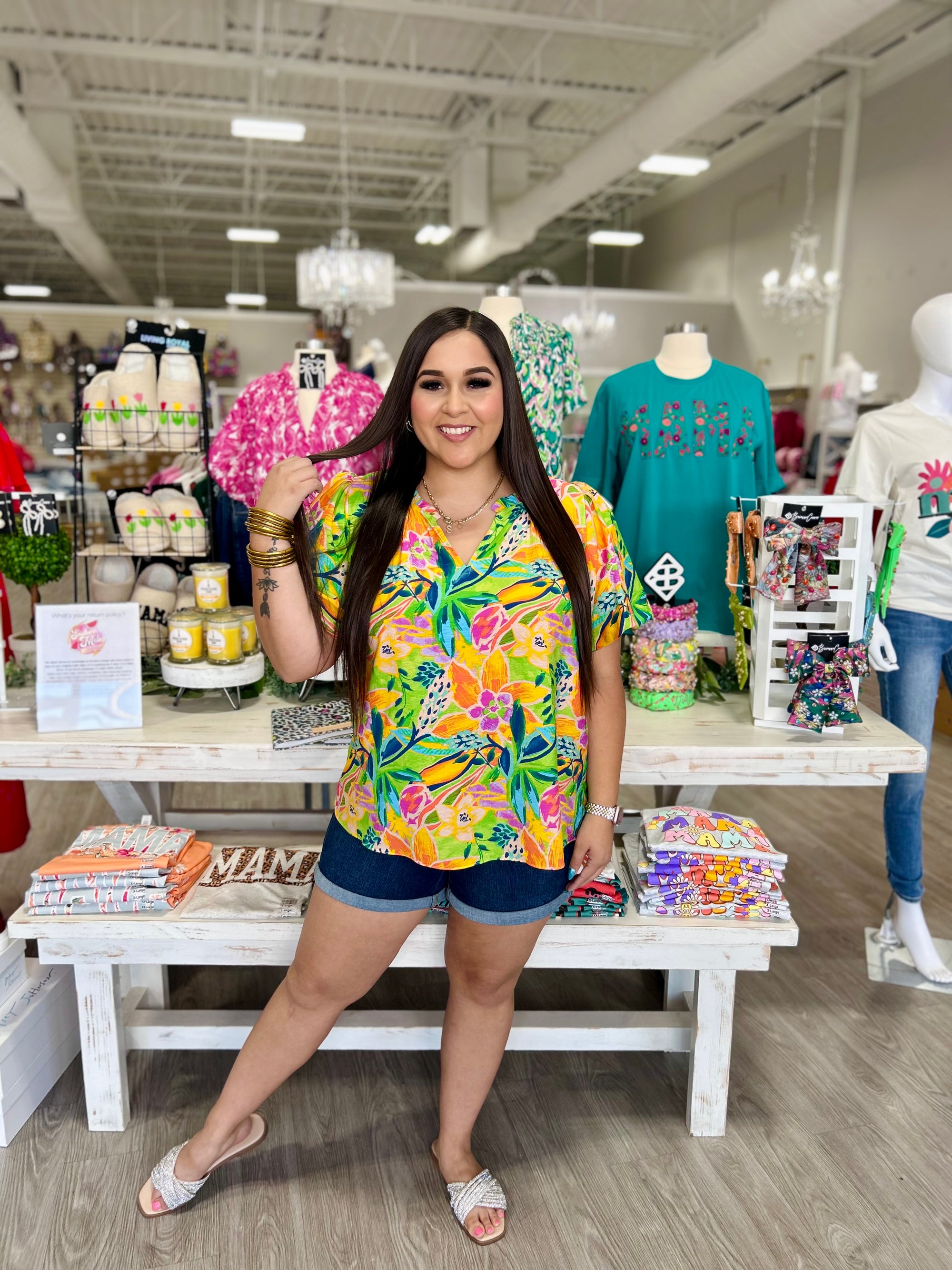 TAFITI FLORAL TOP