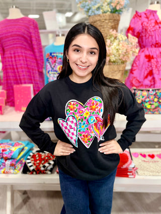 Callie Ann Stelter Trio Of Hearts Sweatshirt