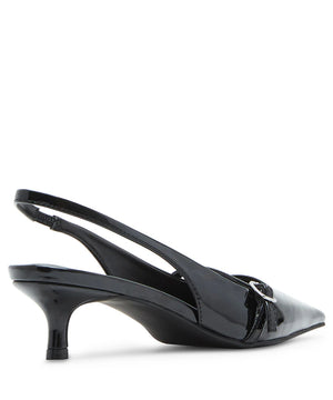 MADDEN GIRL KRYSTALL BLACK PATENT HEELS