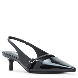 MADDEN GIRL KRYSTALL BLACK PATENT HEELS