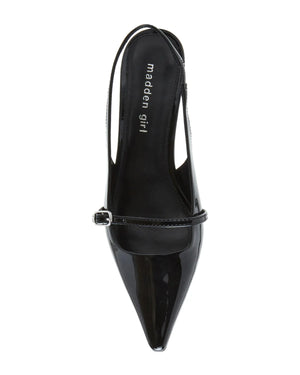 MADDEN GIRL KRYSTALL BLACK PATENT HEELS