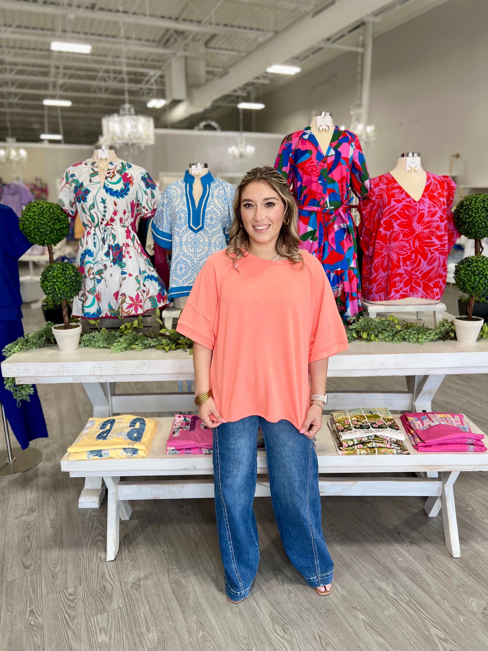 WHITNEY TOP-APRICOT- DOOR BUSTER