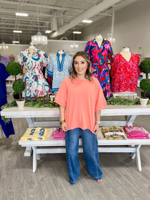 WHITNEY TOP-APRICOT- DOOR BUSTER