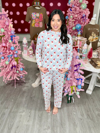 Santa Baby Stripes Christmas Pajamas