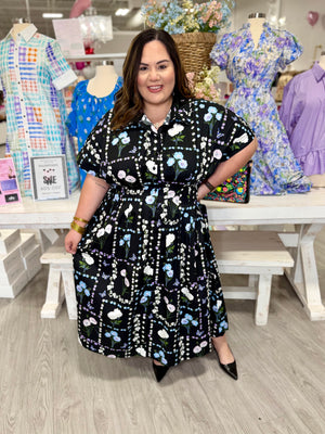 MICHELLE FLORAL MIDI DRESS