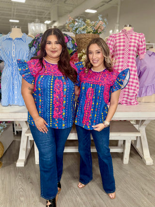 Kinley Top- Navy