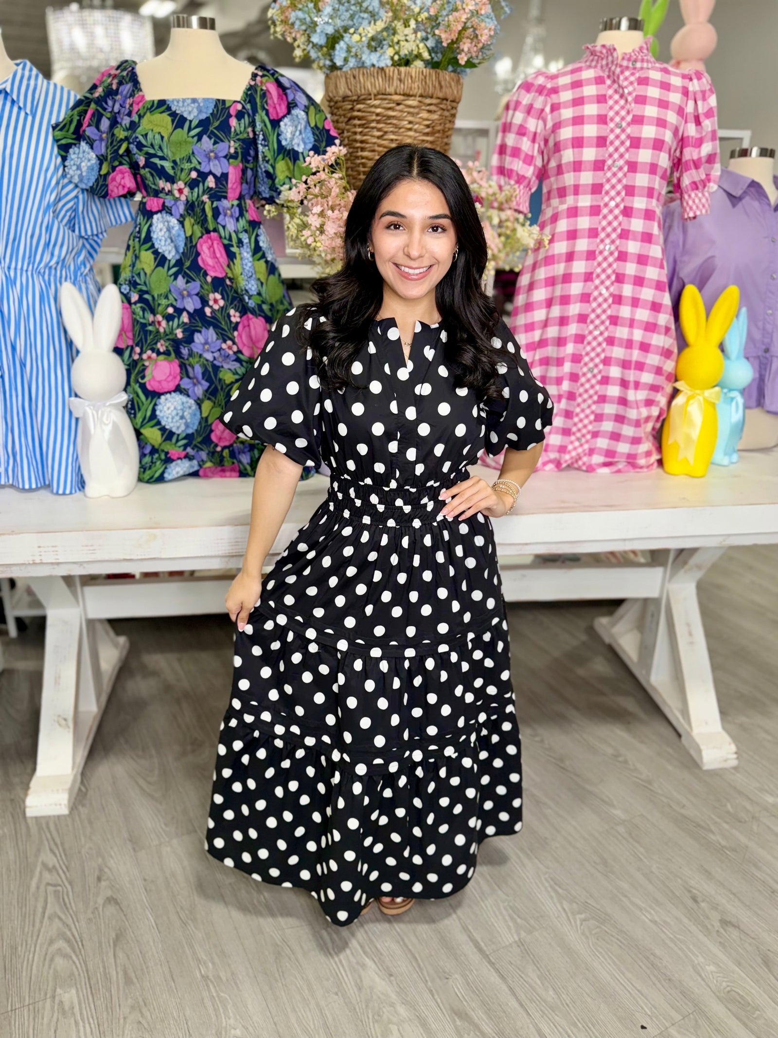 CELINE POLKA DOT DRESS