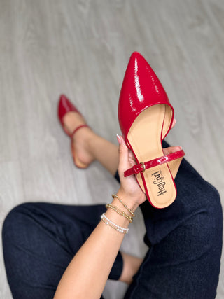 Corkys Wanna Grab Drinks Red flat shoe