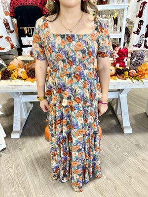 SUSANNAH FLORAL MAXI DRESS