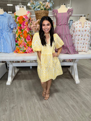 MORGAN EYELET DRESS