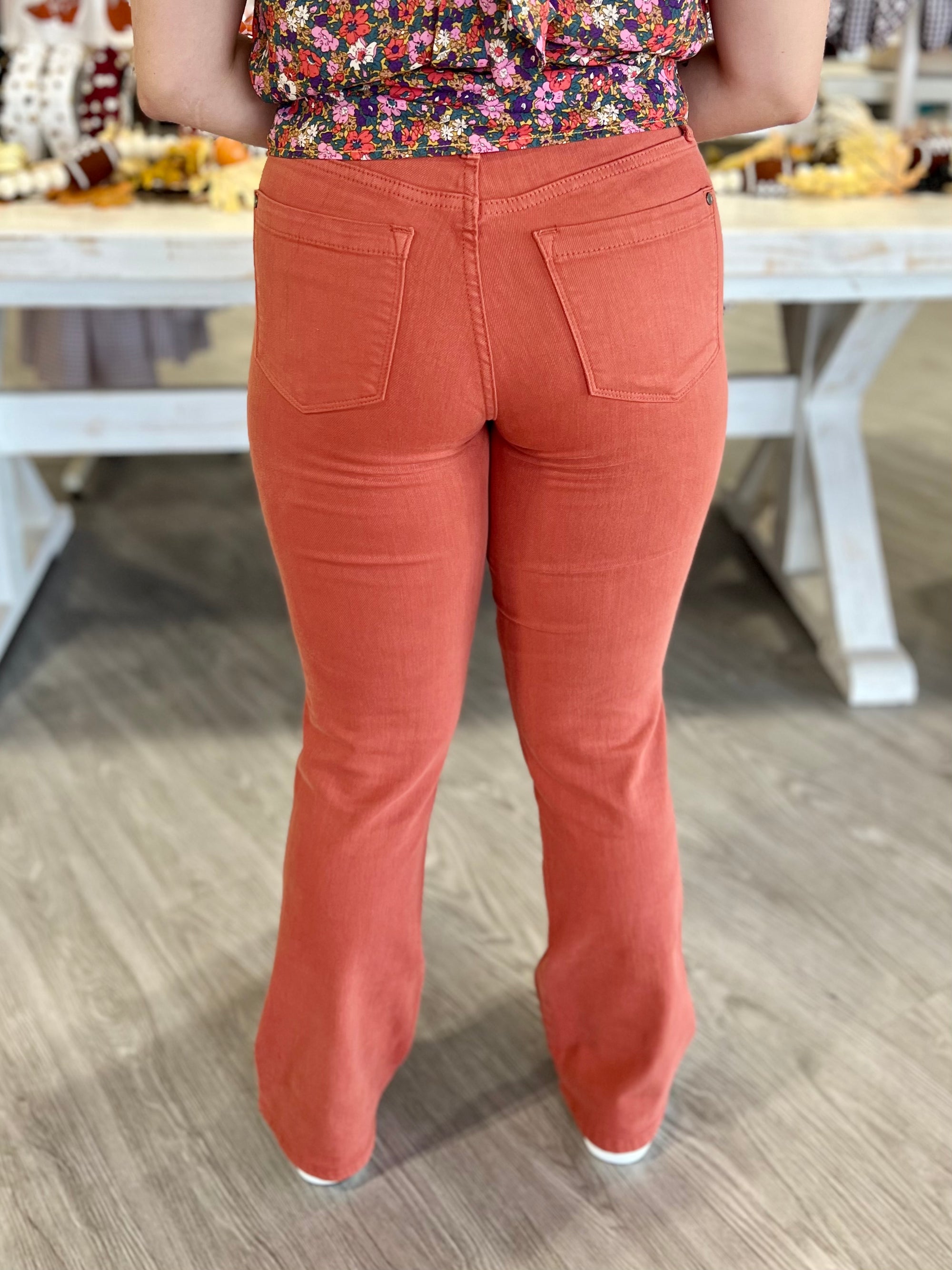 TERRACOTTA MID RISE JUDY BLUE JEANS
